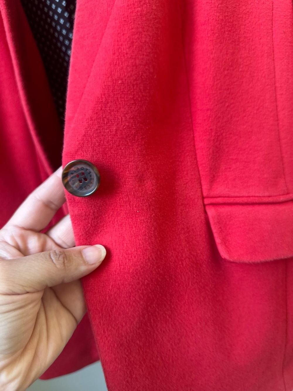 Talbots Red Single-Button Notch Blazer - Picture 9 of 14